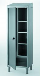 Armoire produits d'entretien en inox 60x45x190 cm