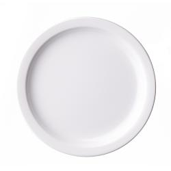 Assiette plate mélaminé blanc diam. 190 mm