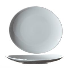 Assiette à steak en porcelaine  285 mm x 255 mm