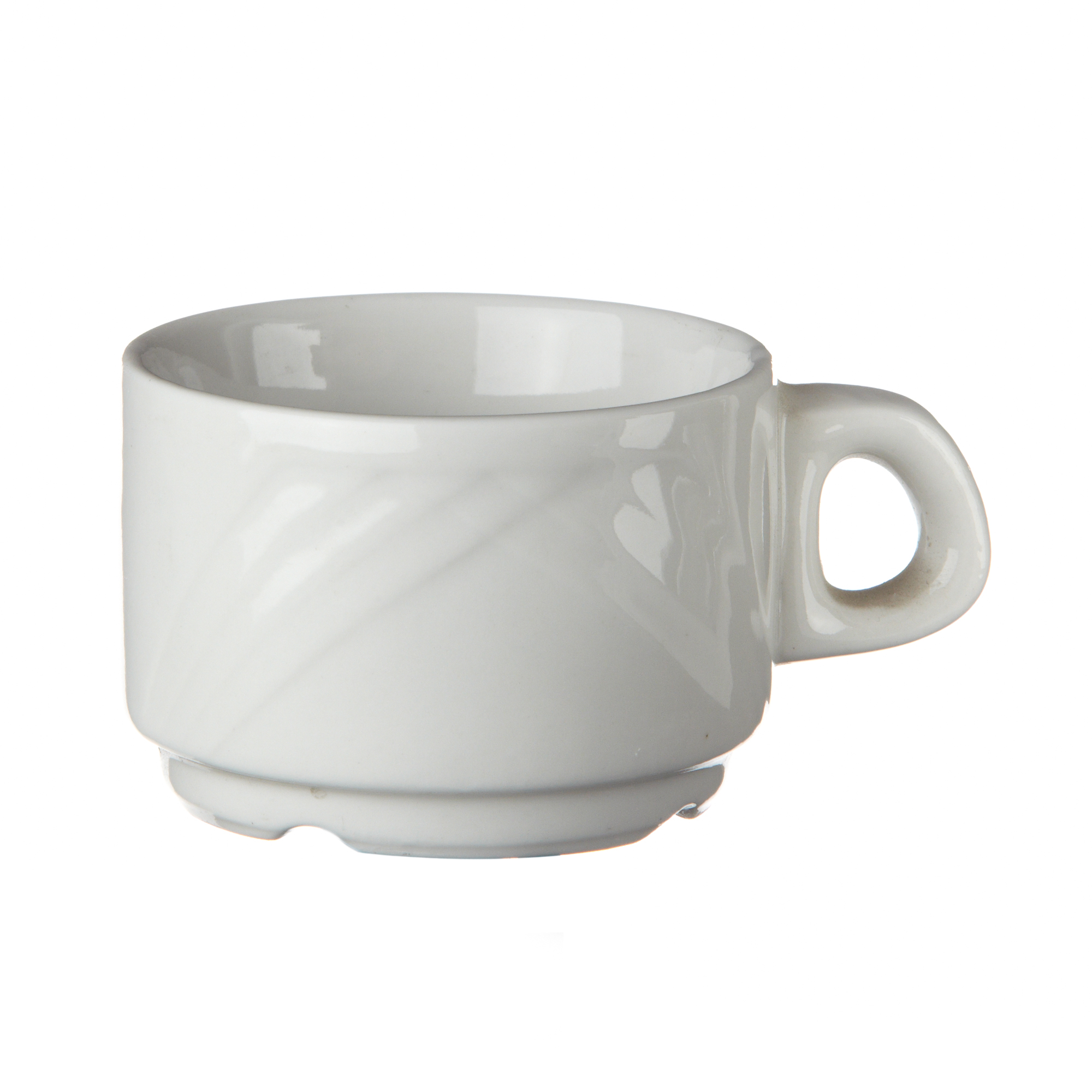 Tasse à thé Europa en porcelaine empilable 18 cl