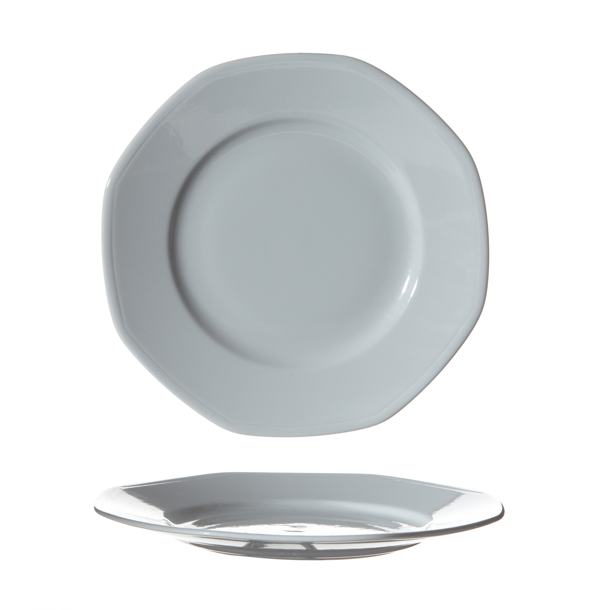 Assiette plate Prisma en porcelaine diam. 280 mm