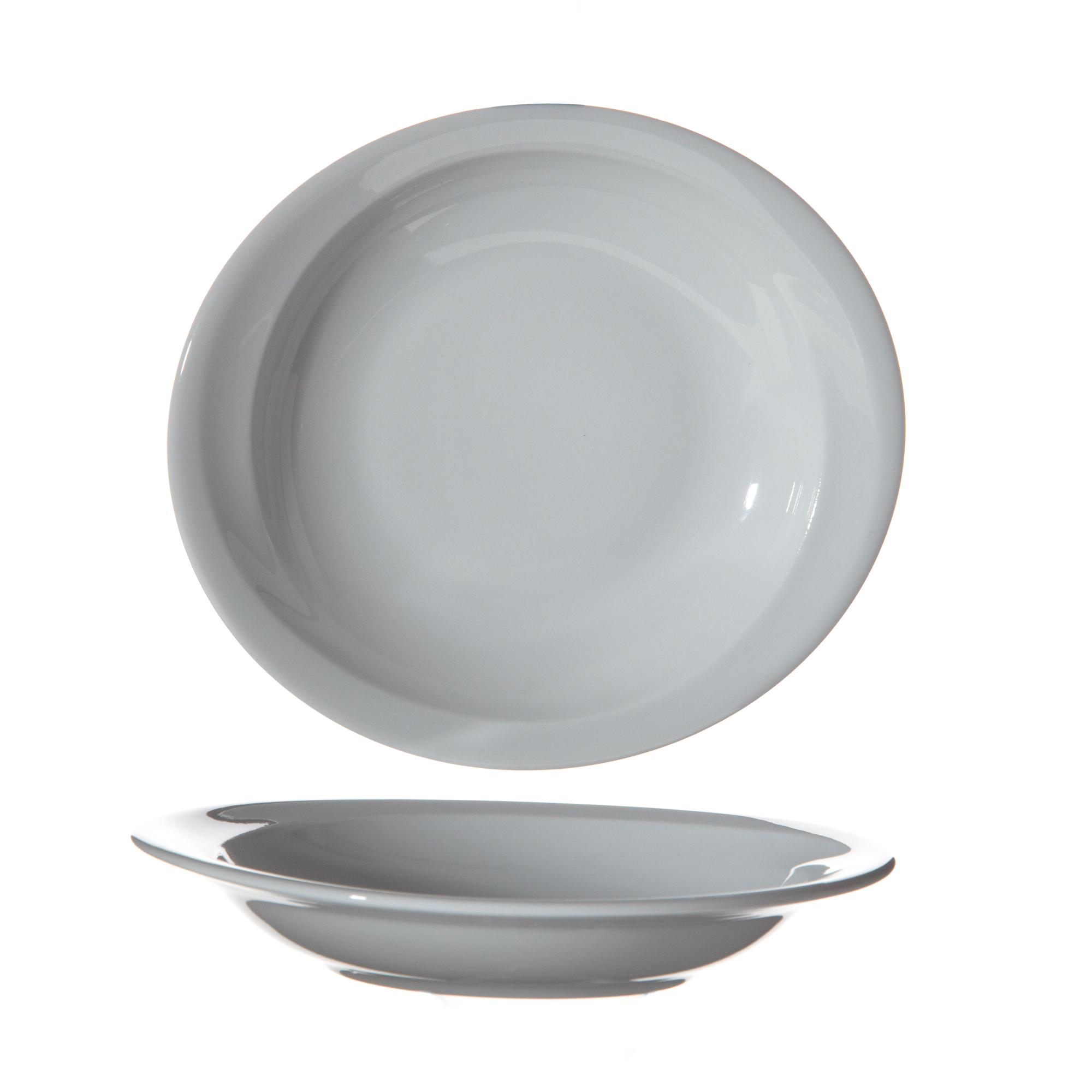 Assiette creuse Elypse en porcelaine 197 mm x 178 mm