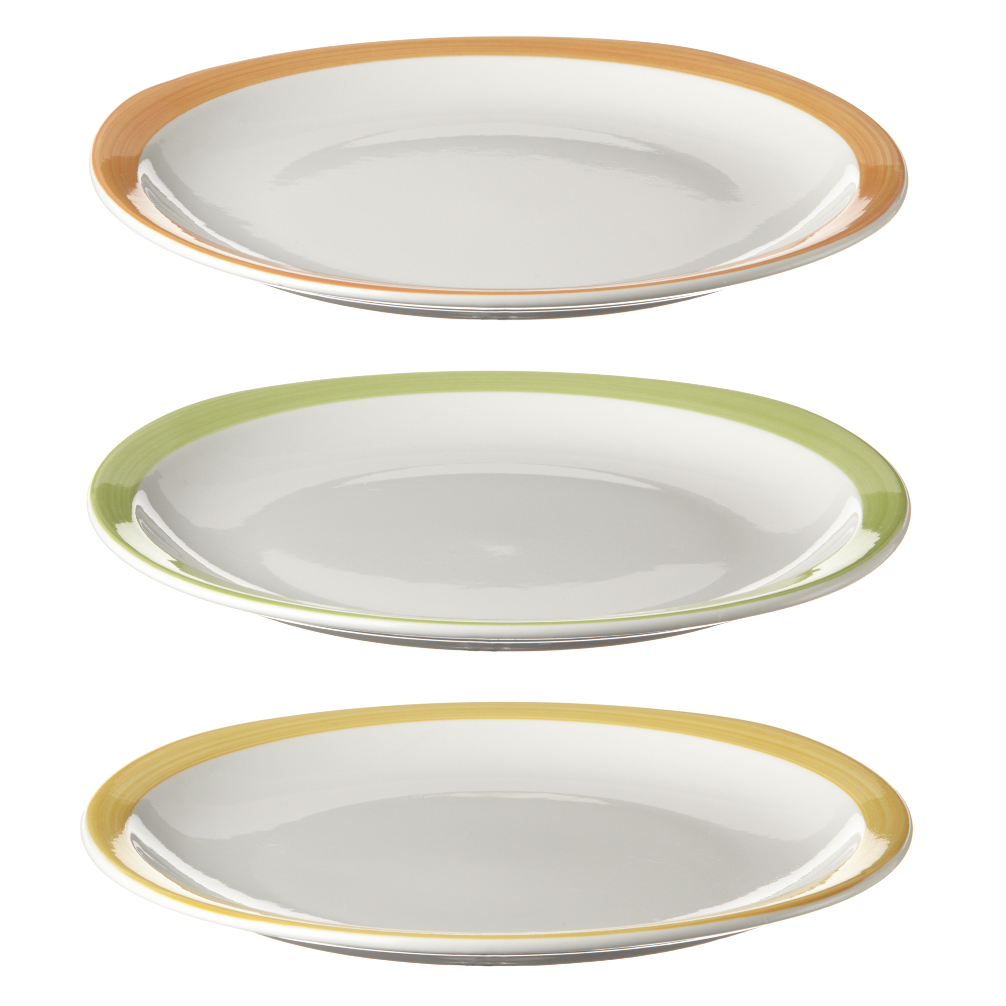Assiette plate Oslo Pinceau en porcelaine 220 mm x 210 mm