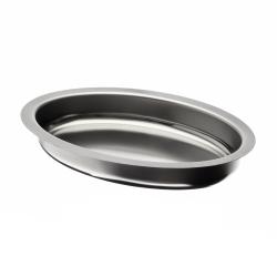 Plat à gratin ovale en inox 18% 240 mm