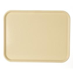 Plateau polyester BASIK - Beige fumé - 460 x 360 mm