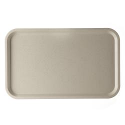 Plateau polyester BASIK  - Gris fumé - 530 x 325 mm