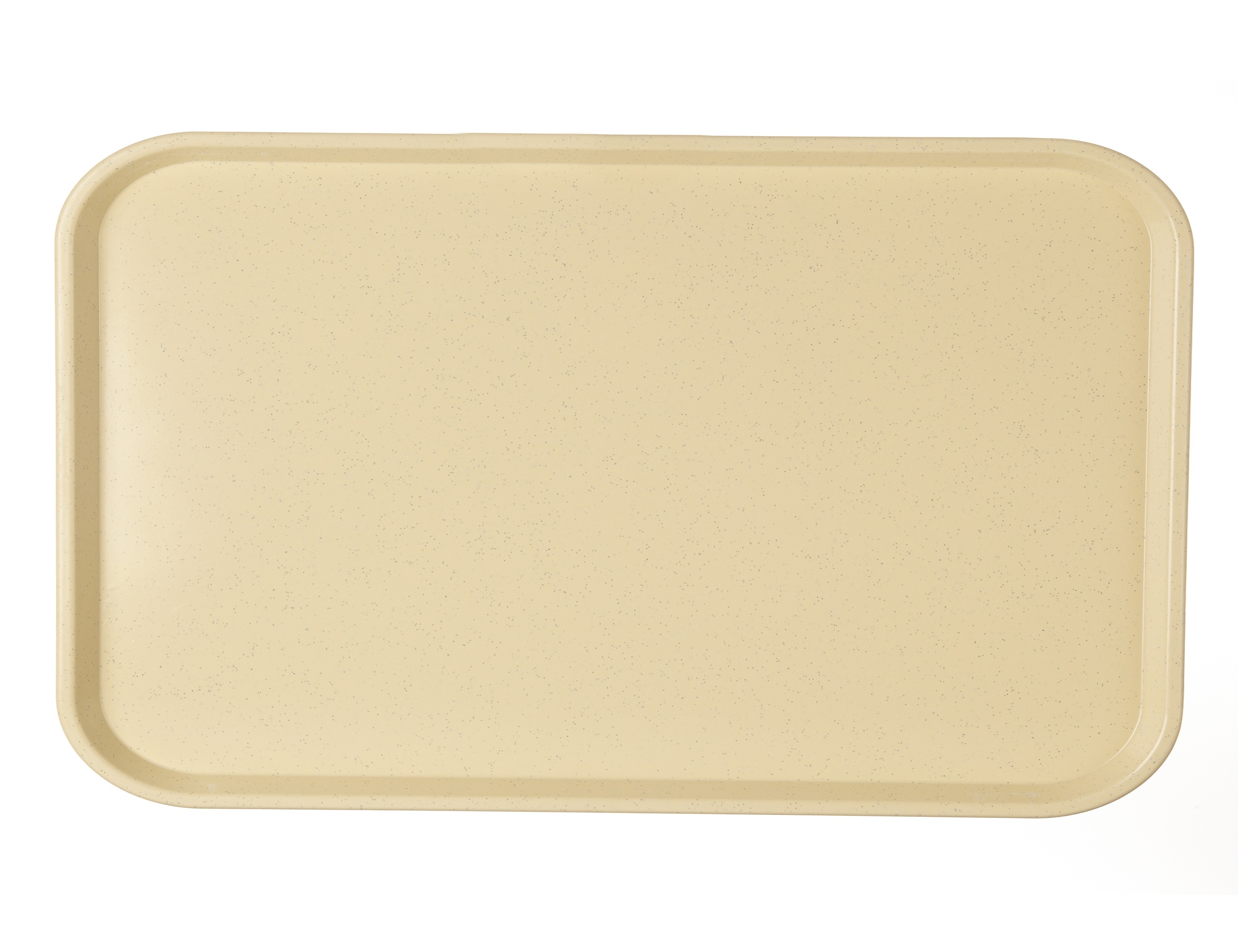 Plateau polyester BASIK - Beige fumé 530 x 325 mm