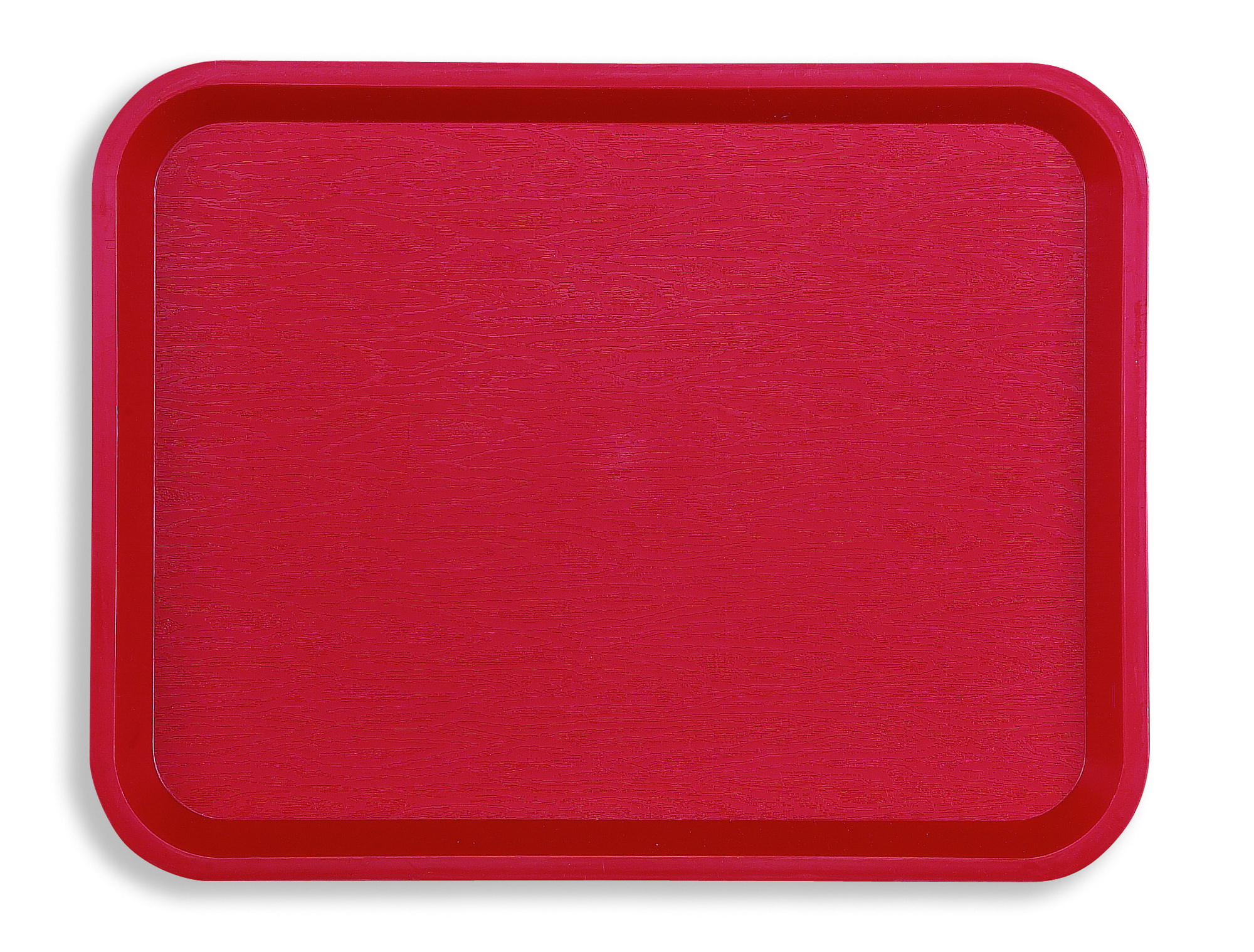 Plateau en polypropylène FAST FOOD PP Rouge 355 x 277 mm