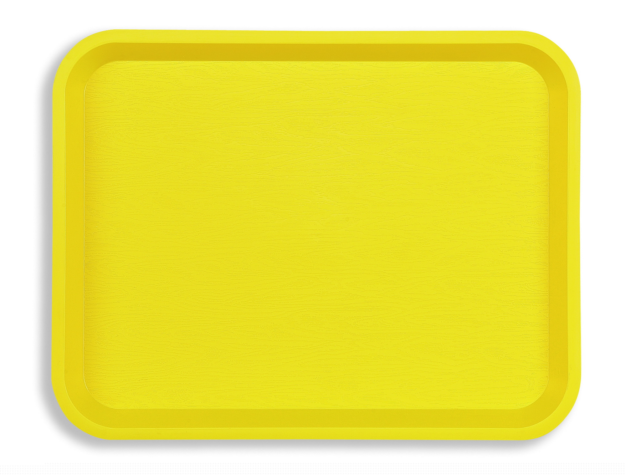 Plateau en polypropylène FAST FOOD PP Jaune 355 x 277 mm
