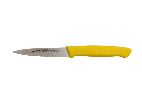Couteau d'office "Creative" jaune - Lame inox 10 cm