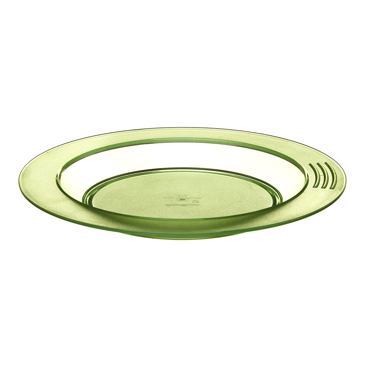 Assiette creuse en copolyester verte diam. 230 mm