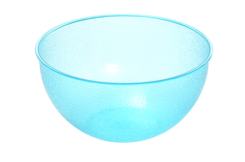 Saladier bleu rond en Copolyester 3.5 L