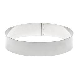 Cercle à mousse  en inox diam. 220 mm 