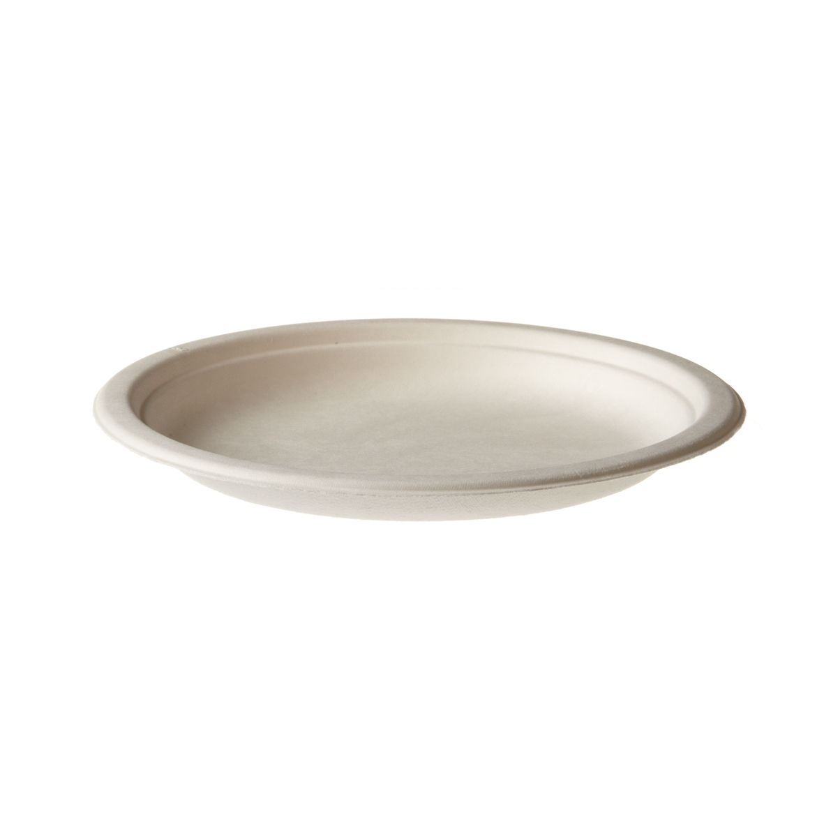 Assiette ronde bio 18 cm en fibre végétale - ARFV180
