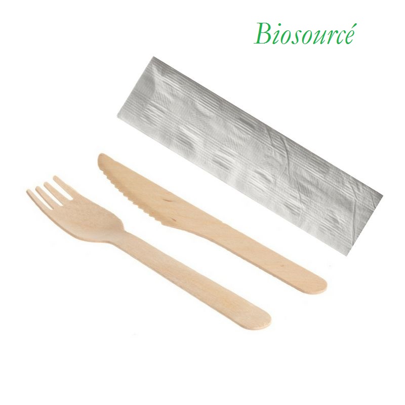 Sachet Snack 3/1 couverts en bois  - KITBOIS3