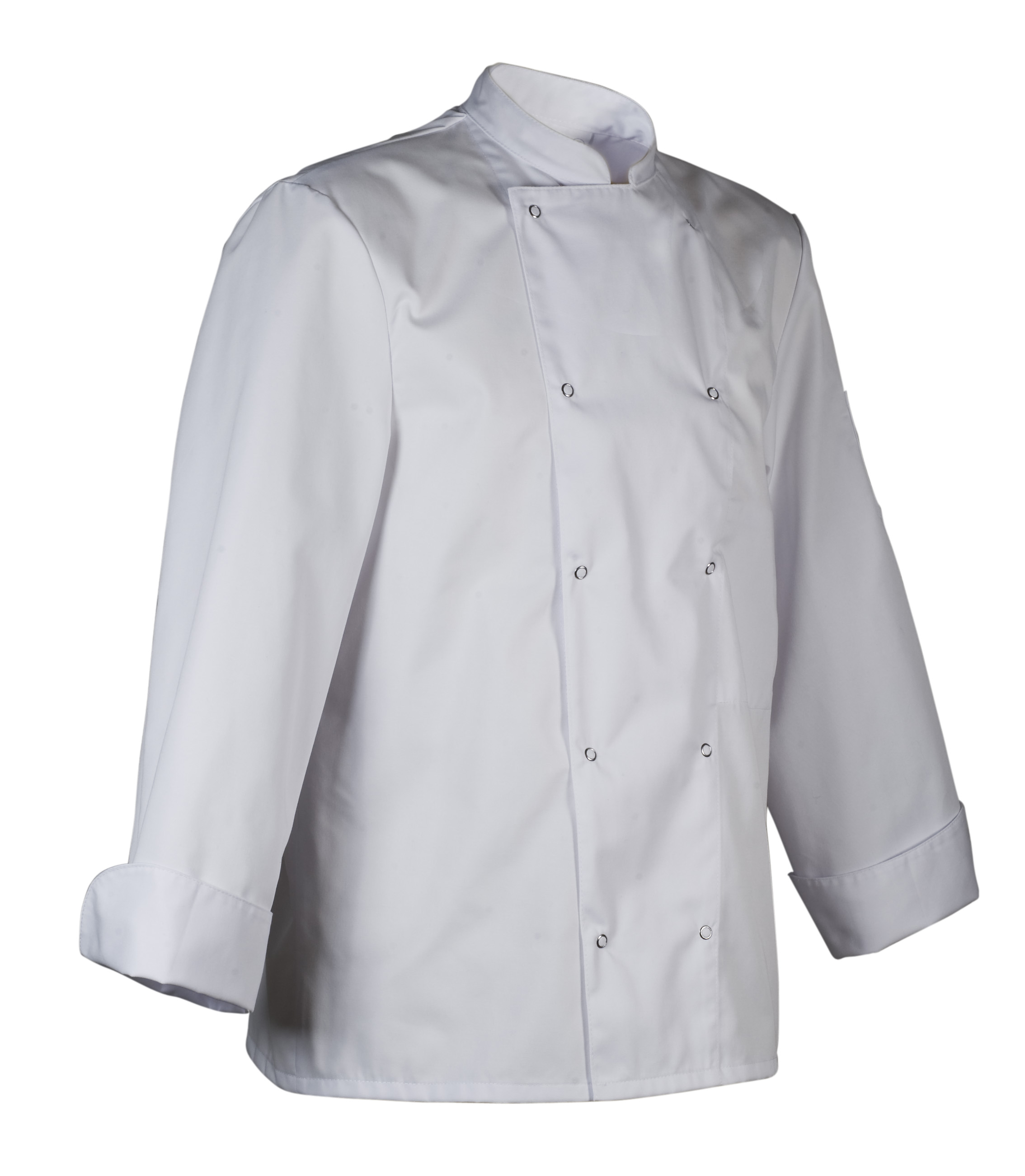 Veste De Chef Unisexe Manches Longues - Blouse De Cuisine Professionnelle Avec Poches - Noir/Blanc Pour Cuisinier, Serveur, Bar