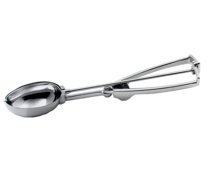 Portionneur ovale en Inox 58 x 48 mm