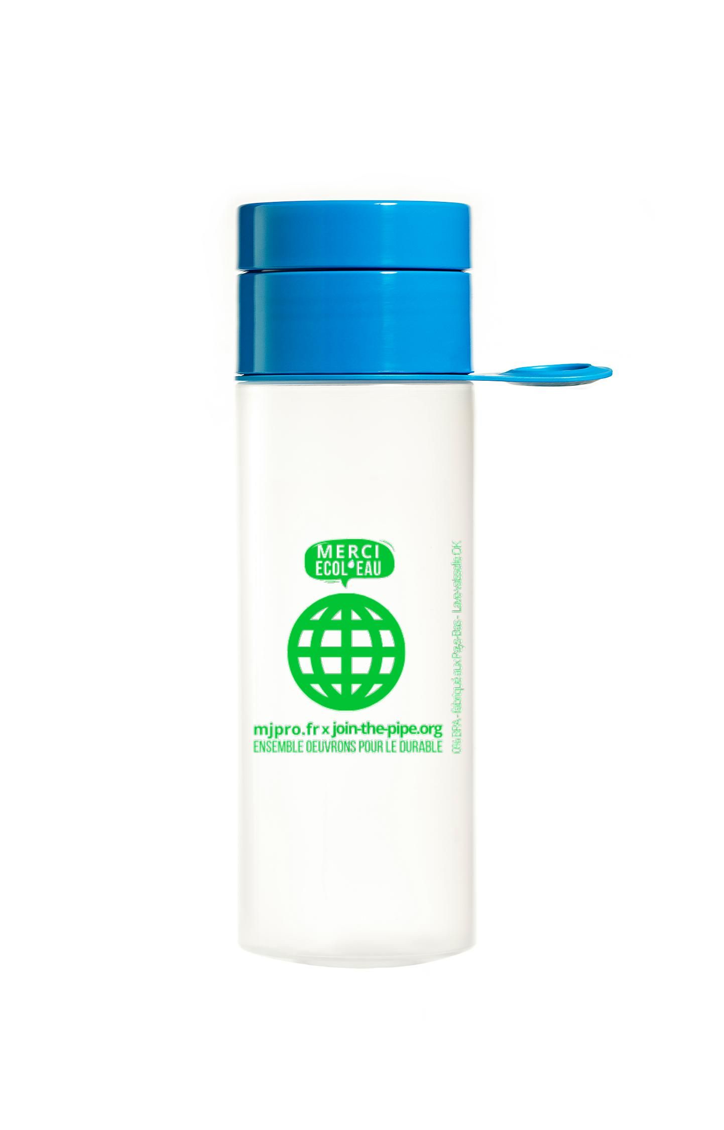 Bouteille écol'eau standard bleue               0% BPA 