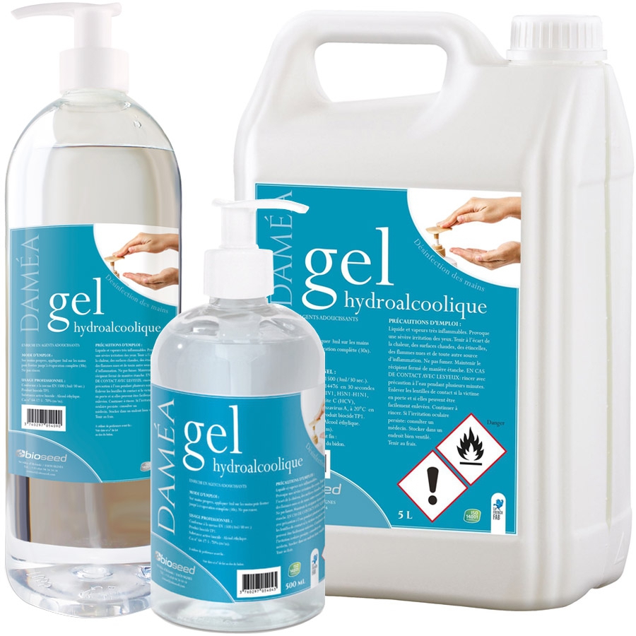 Gel hydroalcoolique à pompe - 0.5 L