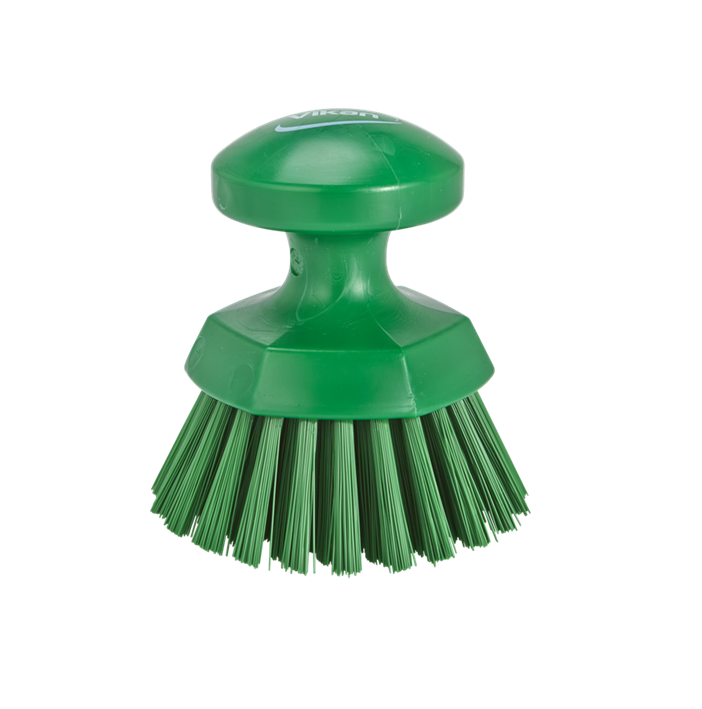 Brosse ronde solide diam. 11 cm - Verte