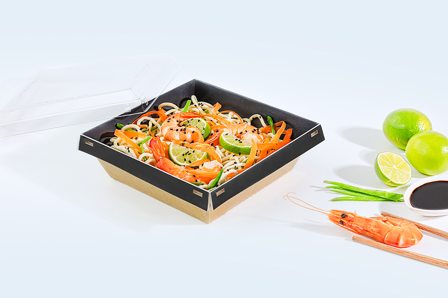 Barquette traiteur en carton Luxi 