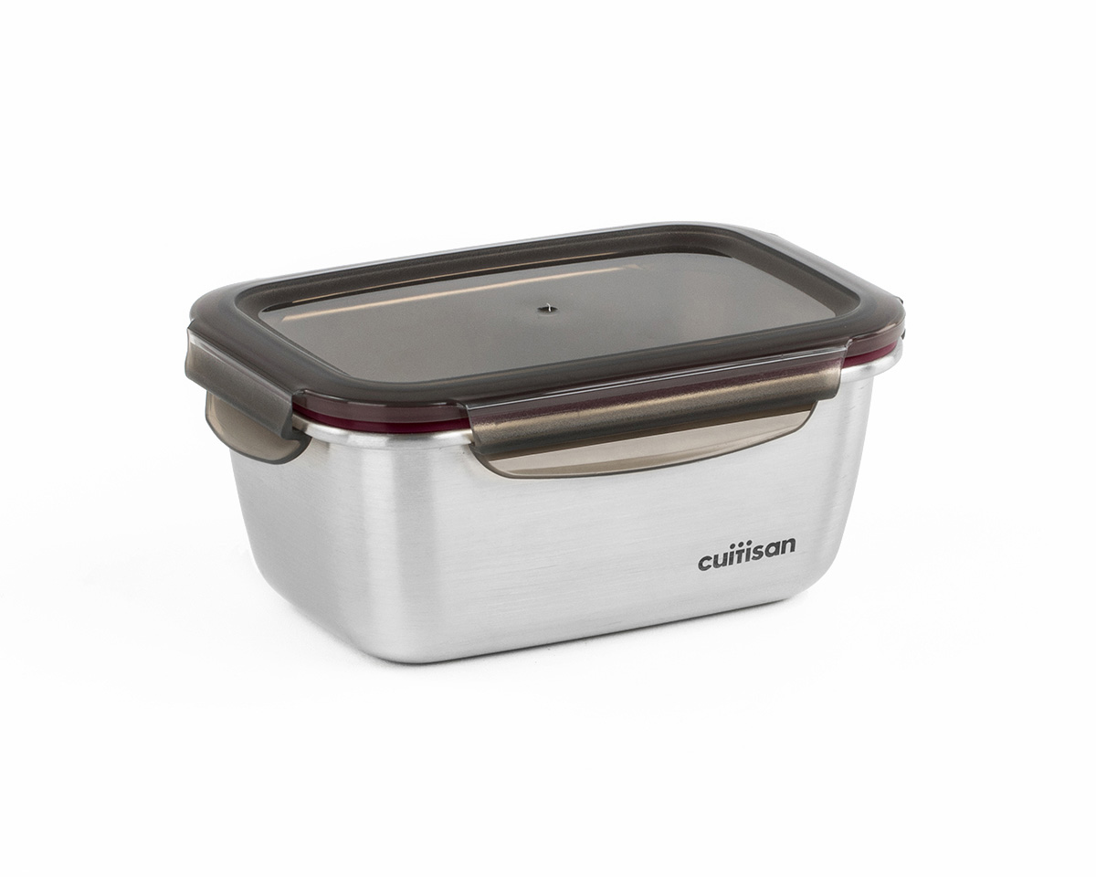 Boite rectangulaire alimentaire en inox micro-ondable 500 ml