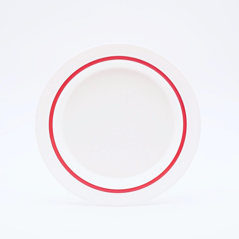 Assiette plate Arcoroc Autonomy filet rouge diam. 190 mm