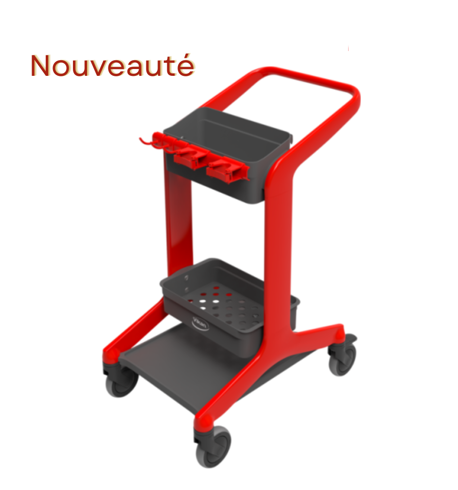 Chariot Station de Nettoyage mobile HyGo - Rouge