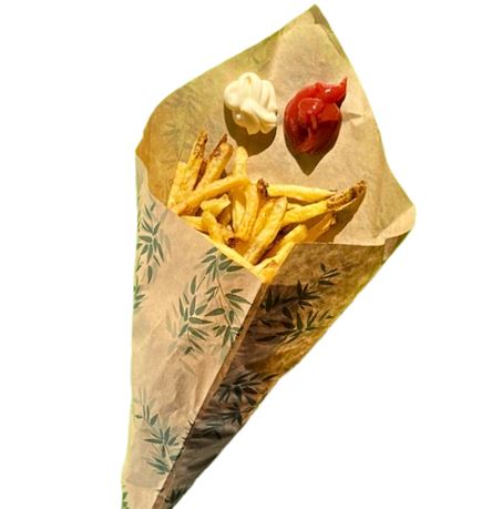 Cornet/étui frites - Papier ingraissable - sachet de 250 étuis