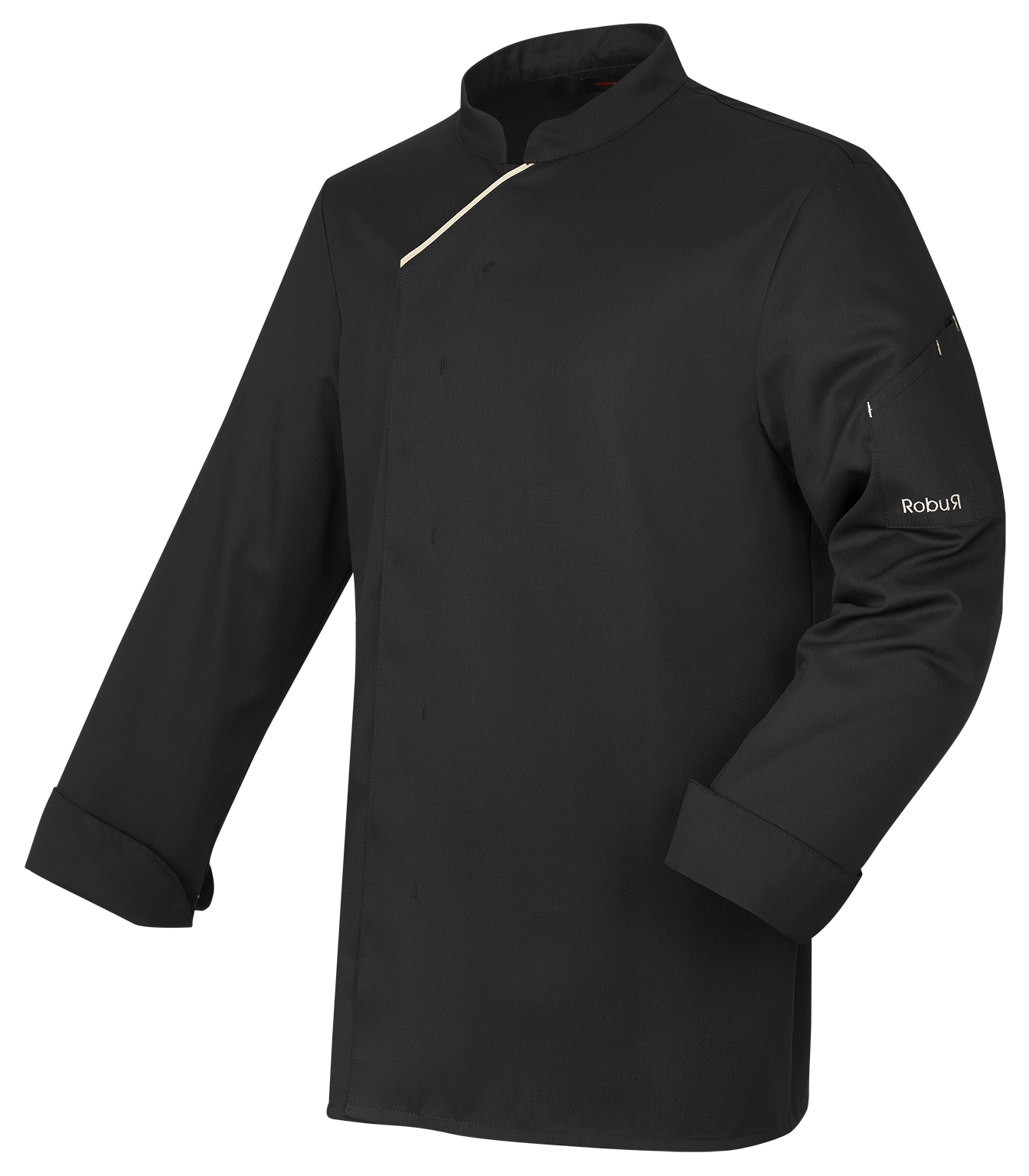 Veste mixte cuisinier Harti Noir - Manches longues - T. 1
