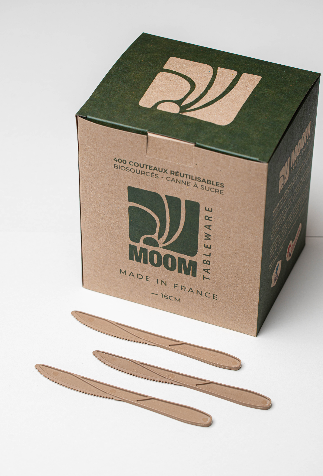 Couteau denté réutilisable biosourcé