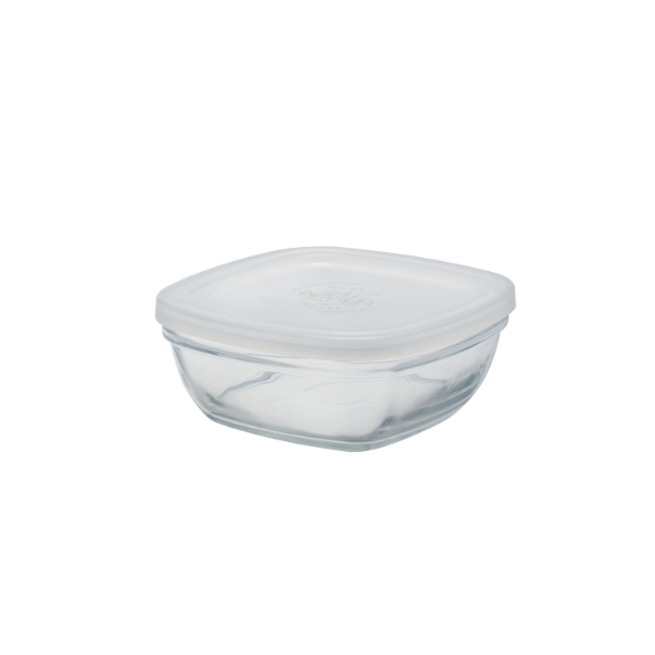 Boite en verre trempé FRESHBOX carrée 61 cl avec couvercle