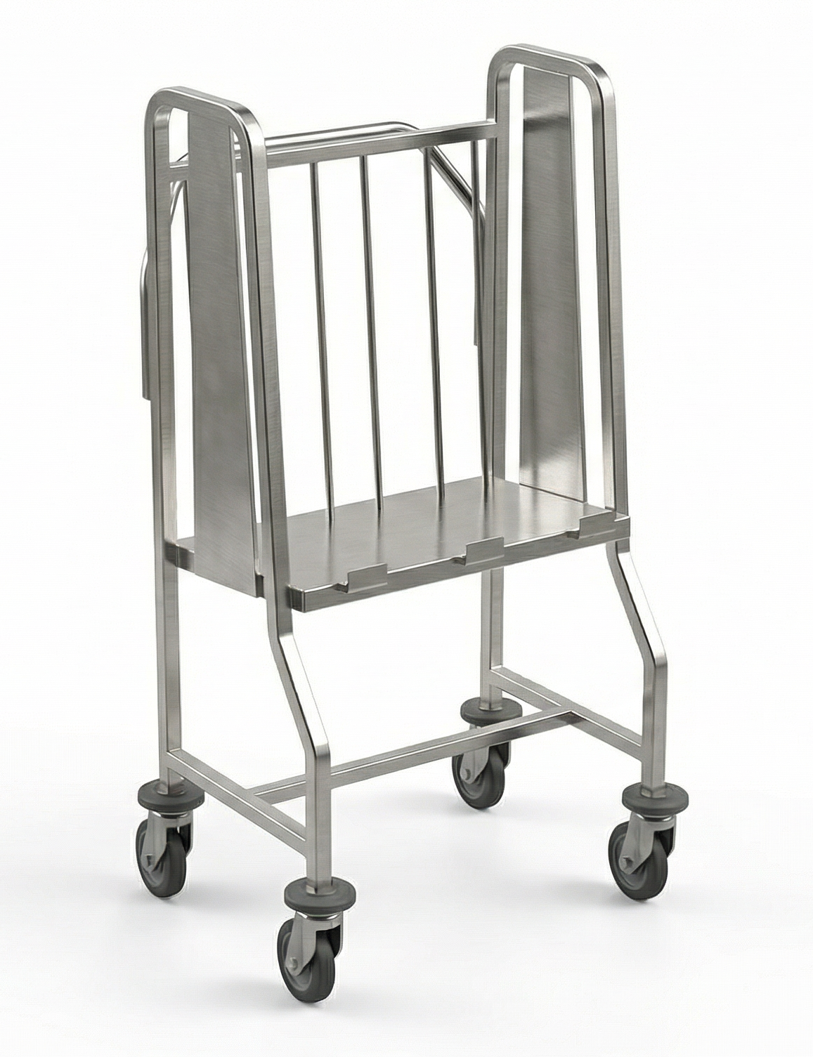 Chariot de transport ergonomique pour bacs GN 1/1 - entr&eacute;e 530 mm