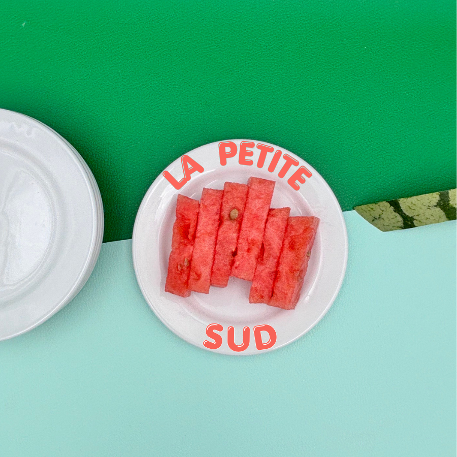 Assiette Sud "entr&eacute;e/dessert" petite en porcelaine diam. 13 cm