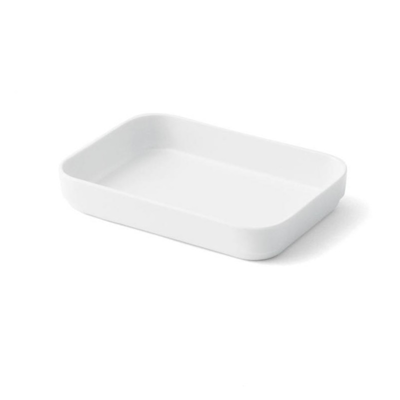 Ravier rectangulaire en mélamine 130 x 90 mm - Blanc