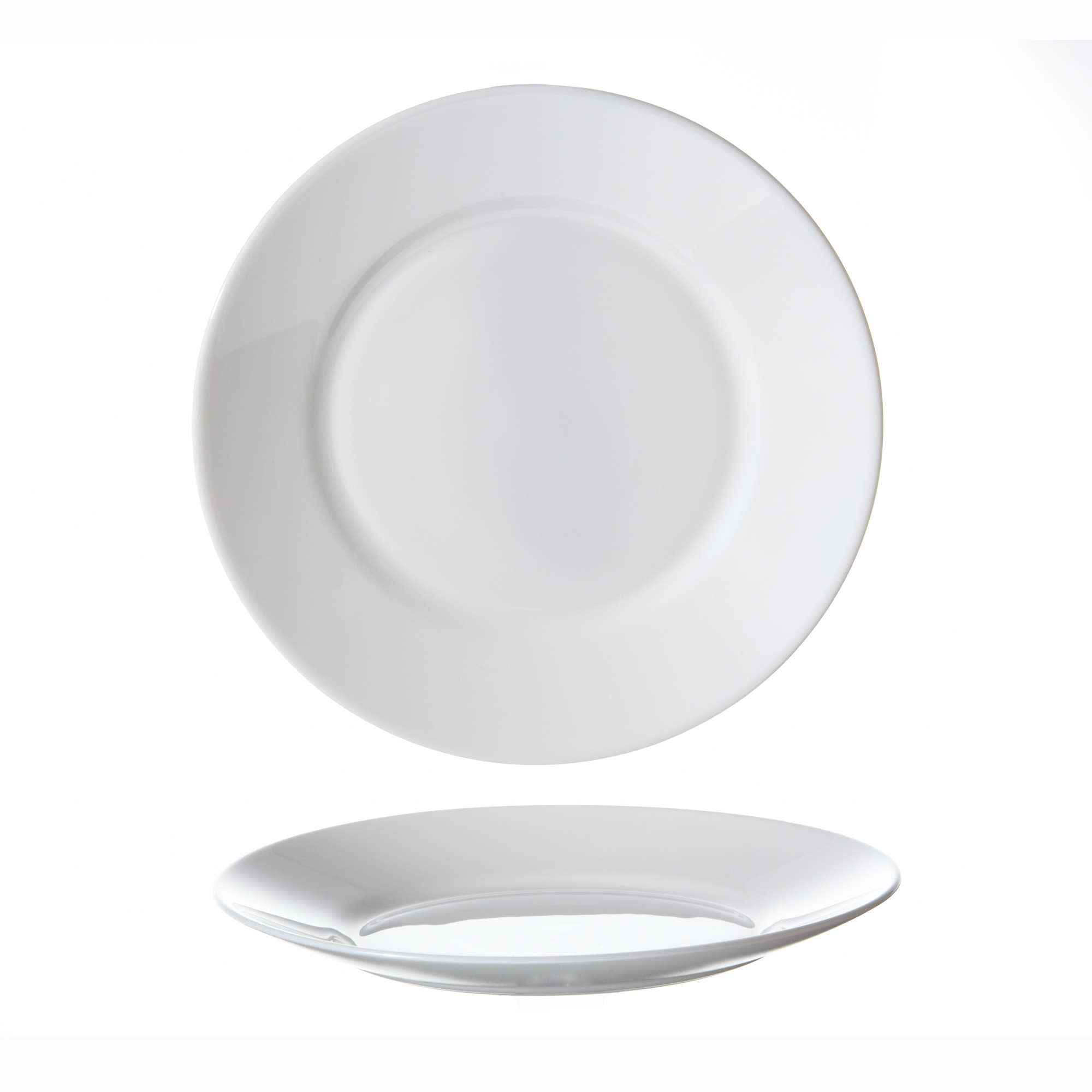 VAISSELLE EN VERRE TREMPÉ Blanche Assiettes plates