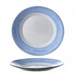 Assiette plate Arcoroc Brush bleue diam. 235 mm