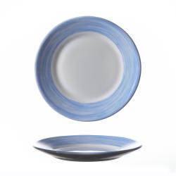 Assiette plate Arcoroc Brush bleue diam. 155 mm