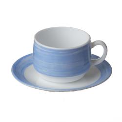 Tasse à thé Arcoroc Brush bleue 19 cl