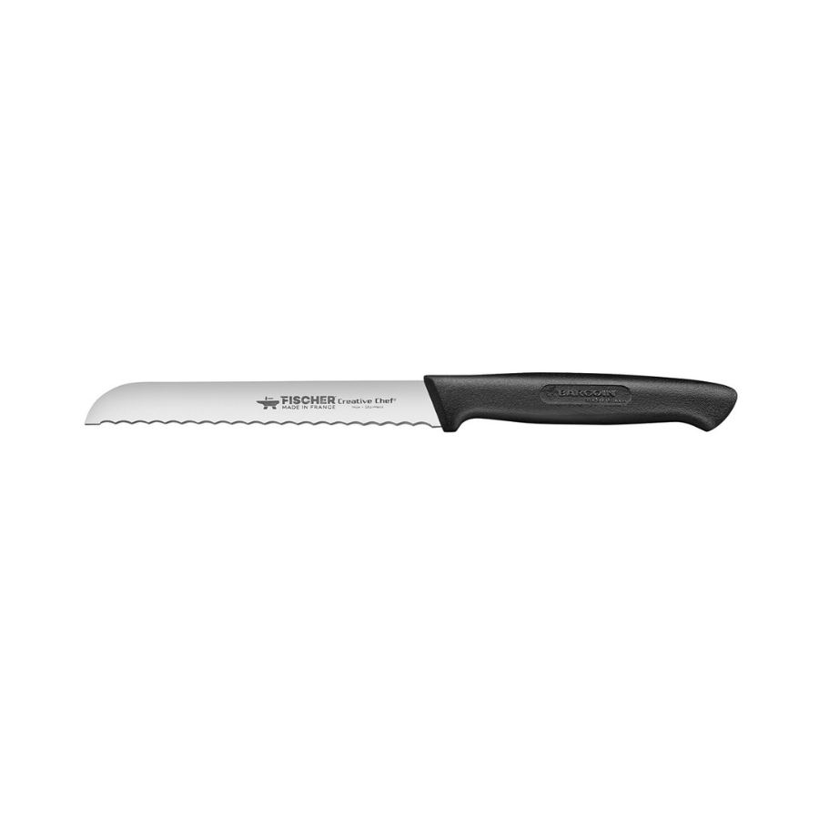 Couteau à tomates lame en inox 13 cm crantée