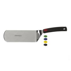 Spatule coudée lame biseauté en inox 18 x 8 cm