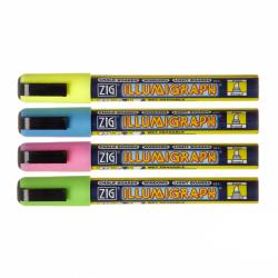 Feutres fluo à craie 4 couleurs