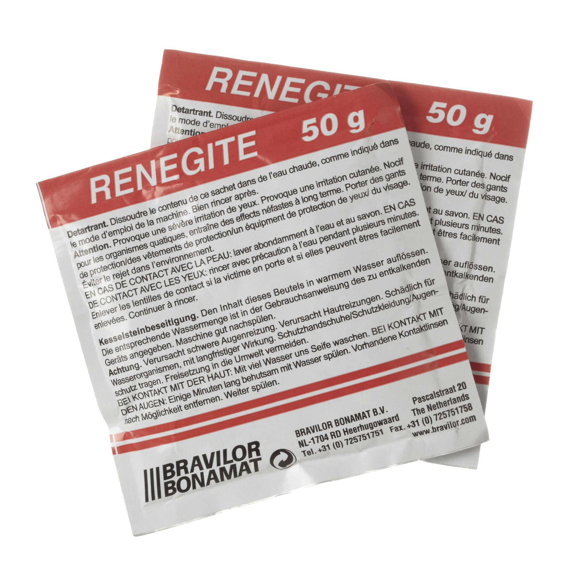 Détartrant par sachet de 50 gr