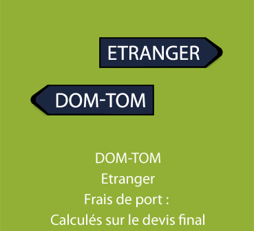 DOM-TOM & Etranger - Frais de port : calculs sur le devis final