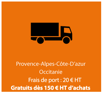 PACA & Occitanie - Frais de port : 20  - Gratuits ds 150  d'achat